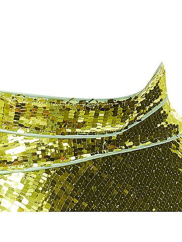 Dsquared2 Dsquared2 Green Sequin Piping Skater Skirt (view 2)