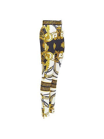 Versace VERSACE Runway Rodeo Barocco black gold harness legging pants IT36 XXS (view 1)