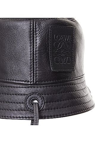 Loewe Loewe 2021 Fisherman Black Leather Bucket Hat (view 2)