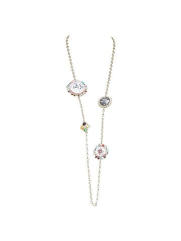Chanel CHANEL 2008 08P Rue Cambon charm crystal rhinestone Gripoix sautoir necklace (view 1)