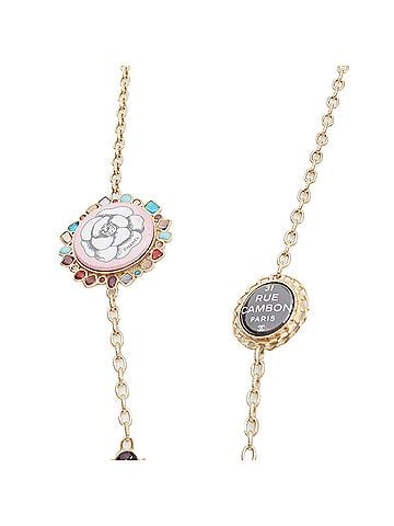 Chanel CHANEL 2008 08P Rue Cambon charm crystal rhinestone Gripoix sautoir necklace (view 2)