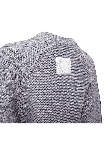 Stella McCartney Stella McCartney 2021 Grey Chunky Cable Cotton Pullover (view 2)