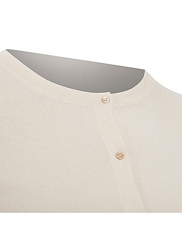 Alaïa Alaia Grey Fine Knit Cropped Cardigan (view 2)
