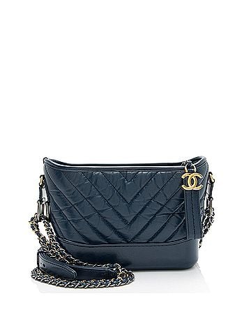 Chanel Chanel Chevron Aged Calfskin Gabrielle Small Hobo (view 1)