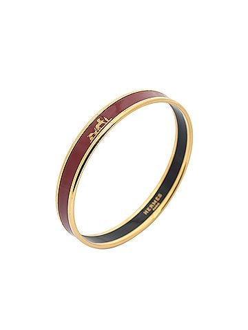 Hermes Leather Goods Enamel Bangle PM (view 1)