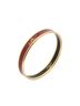 Hermes Leather Goods Maroon Enamel Bangle PM One size - photo 1