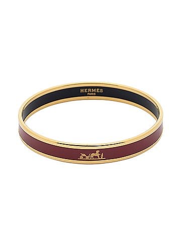 Hermes Leather Goods Enamel Bangle PM (view 2)