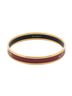 Hermes Leather Goods Maroon Enamel Bangle PM One size - photo 3