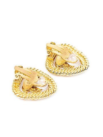 Chanel CC Triangle Clip On Earrings (view 2)