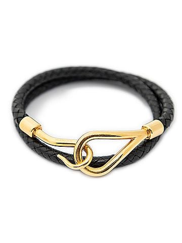 Hermes Leather Goods Jumbo Hook Double Tour Bracelet (view 1)