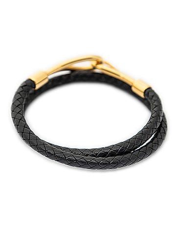 Hermes Leather Goods Jumbo Hook Double Tour Bracelet (view 2)