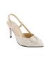 Andrea White Women's Slingback Stilettos Size 10 - photo 3