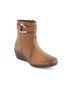 Andrea Brown Women's Leather Booties Size 9 - photo 3