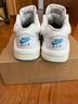 Nike White Blue Sneakers Size 8 - photo 4