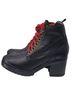Bueno 100% Leather Solid Black Boots Size 8 - photo 4