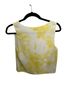 Babaton Floral Yellow White Sleeveless Blouse Size S - photo 2