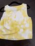 Babaton Floral Yellow White Sleeveless Blouse Size S - photo 8