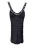 Cache 100% Polyester Black Blue Cocktail Dress Size 2 - photo 1