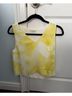 Babaton Floral Yellow White Sleeveless Blouse Size S - photo 3