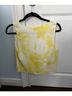 Babaton Floral Yellow White Sleeveless Blouse Size S - photo 4