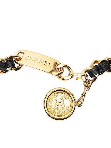 Chanel CC Medallion Leather Chain Belt (view 2)