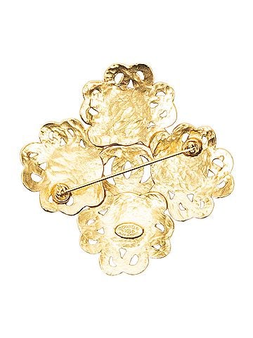 Chanel CC Lapis Lazuli Gems Brooch (view 2)