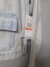 Michael Kors 100% Cotton Solid Blue Denim Jacket Size S - photo 4