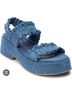 Matisse Blue Women's Jean Platform Sandals Size 7 - photo 1