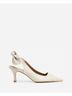 Flattered White Women's Franchesca Bow Leather Heels Size EU 40 - photo 2