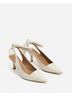 Flattered White Women's Franchesca Bow Leather Heels Size EU 40 - photo 5
