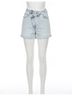 Risen Solid Blue Crossing Over Shorts in Light Acid Size M - photo 1