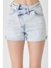 Risen Solid Blue Crossing Over Shorts in Light Acid Size M - photo 5