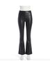 Commando Solid Black Faux Leather Flared Legging in Black Size XS - photo 1