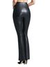 Commando Solid Black Faux Leather Flared Legging in Black Size XS - photo 3