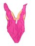 J.Crew Color Block Pink J.Crew One Piece Swimsuit Size 16 - photo 2