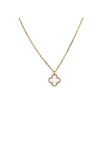 Van Cleef & Arpels Sweet Alhambra Pendant Necklace 18K Yellow Gold and Mother of Pearl (view 1)