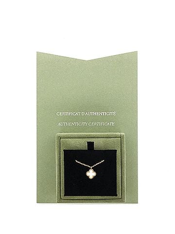 Van Cleef & Arpels Sweet Alhambra Pendant Necklace 18K Yellow Gold and Mother of Pearl (view 2)