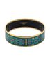 Hermes Leather Goods Teal Enamel Bangle MM One size - photo 2