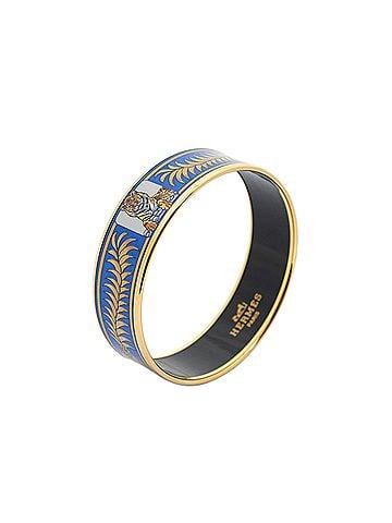 Hermes Leather Goods Enamel Bangle MM (view 1)