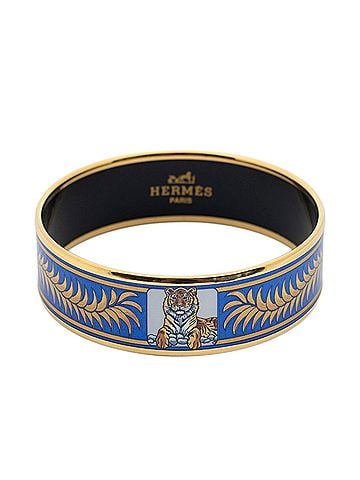 Hermes Leather Goods Enamel Bangle MM (view 2)