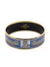 Hermes Leather Goods Blue Enamel Bangle MM One size - photo 2