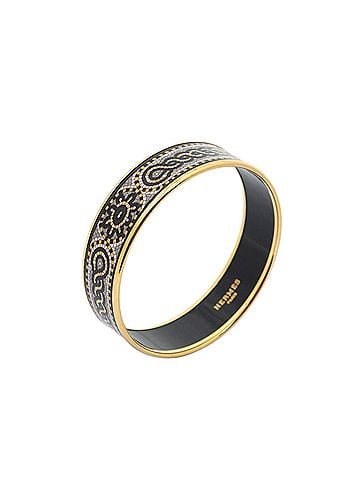 Hermes Leather Goods Enamel Bangle MM (view 1)