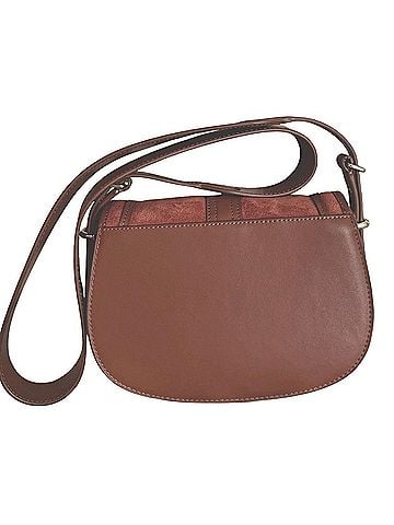 Talbots Suede Saddle Crossbody Bag Leather Crossbody Bag (view 2)