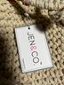 JEN & CO. 100% Cotton Solid Ivory Tote One size - photo 4