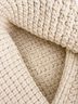 JEN & CO. 100% Cotton Solid Ivory Tote One size - photo 2