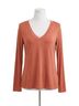 Pol Solid Orange Good To Go Tee in Rust Size L - photo 1