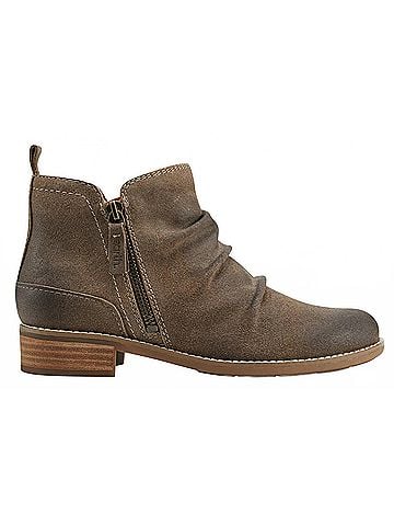 Earth Women's Nadya Round Toe Casual Booties in Dark Brown (view 1)