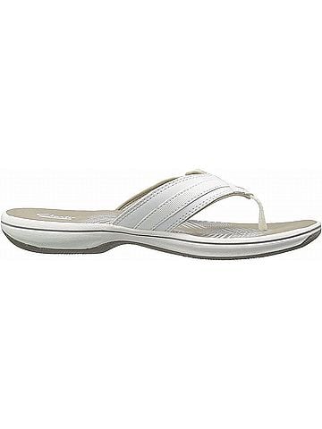 Clarks Women's Breeze Sea Slipper in White (view 1)