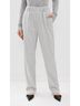 Enza Costa Solid Gray Wool Suiting Pull On Trouser in Light Grey Size 3 - photo 2