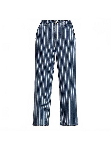 L'Agence Zayne Crop Trouser in Blue (view 1)